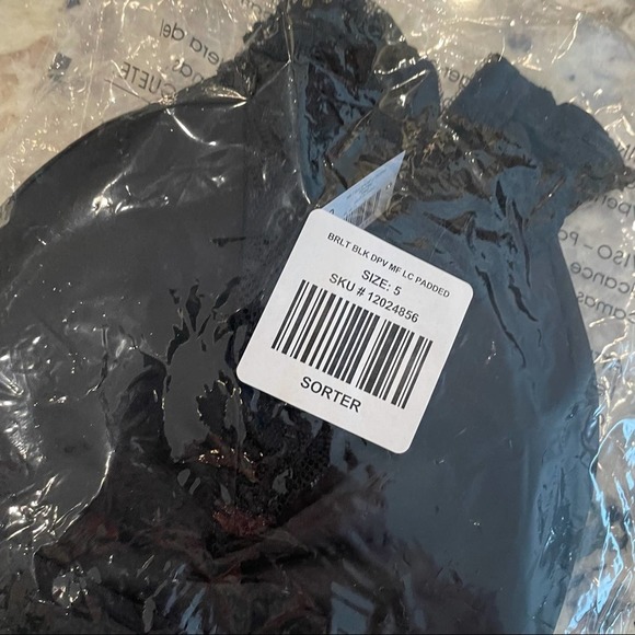 Torrid Black Microfiber & Lace Lightly Padded Bralette 5X NWT - Picture 7 of 7